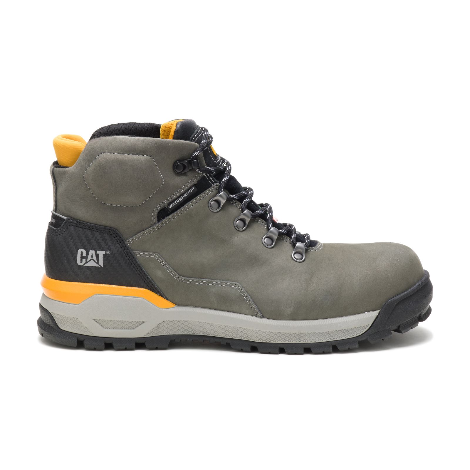 Caterpillar Kinetic Ice+ Waterproof Thinsulate™ Composite Toe Csa Philippines - Mens Work Boots - grey green 05132OGSY